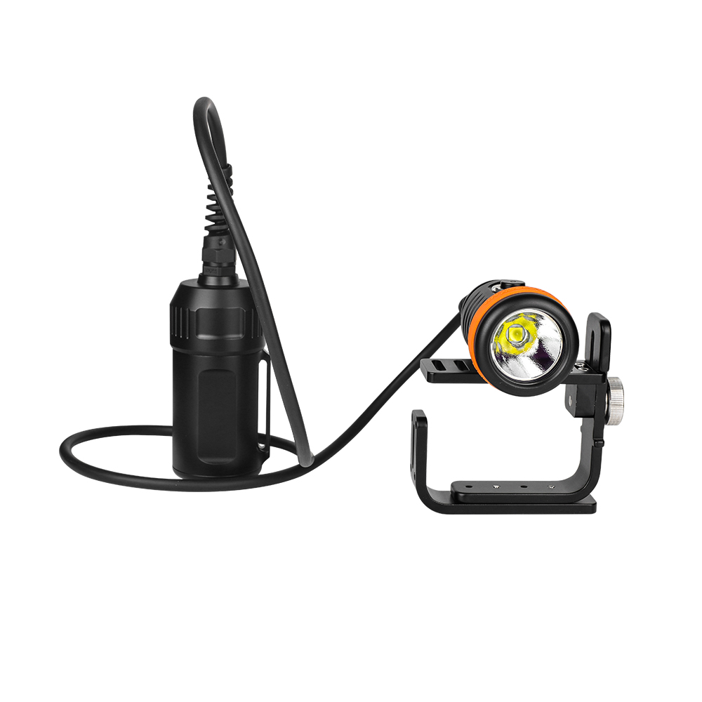 OrcaTorch久久国产三级精品，D620 V2.0技術（shù）潛水照明，分體式潛水電筒，水肺潛水手電筒，洞穴潛水手電筒，水下工作照（zhào）明