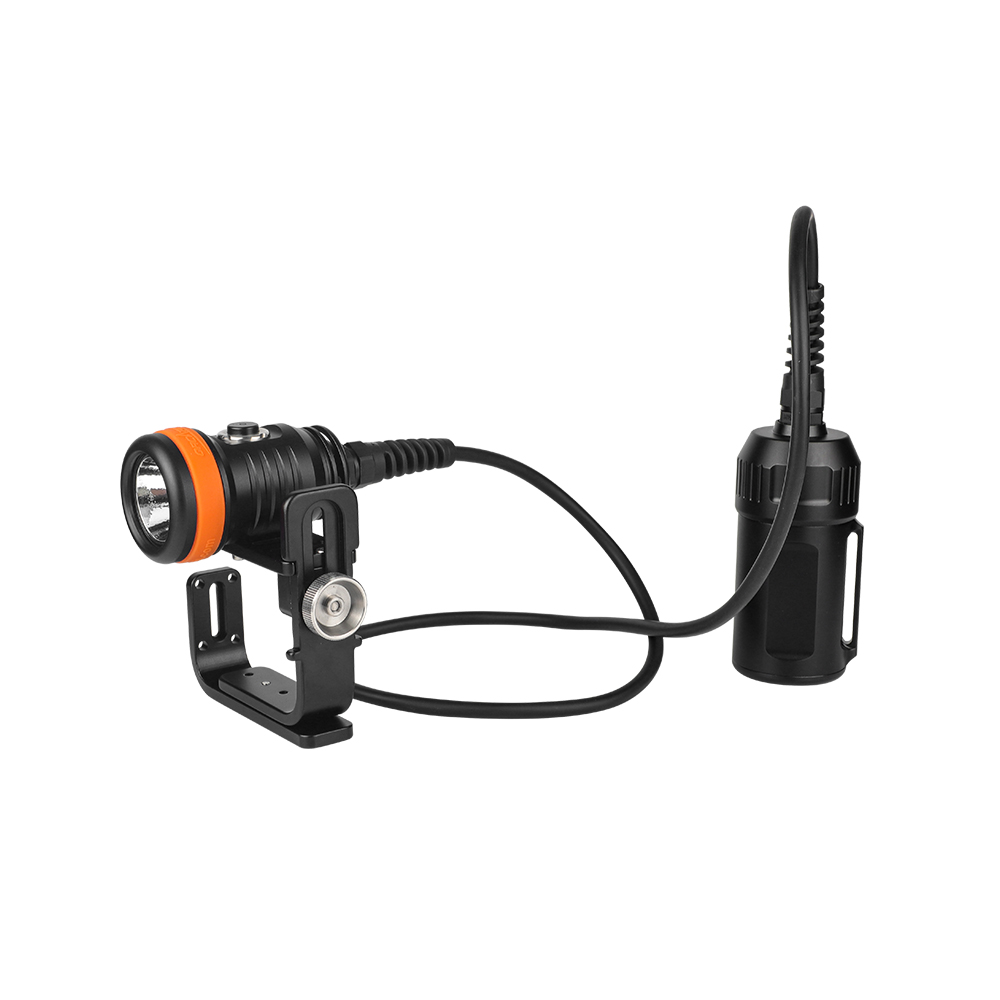 OrcaTorch久久国产三级精品，D620 V2.0技術潛水照明，分體式潛水電筒，水肺潛（qián）水手電筒，洞穴潛水（shuǐ）手電筒，水（shuǐ）下工作照明