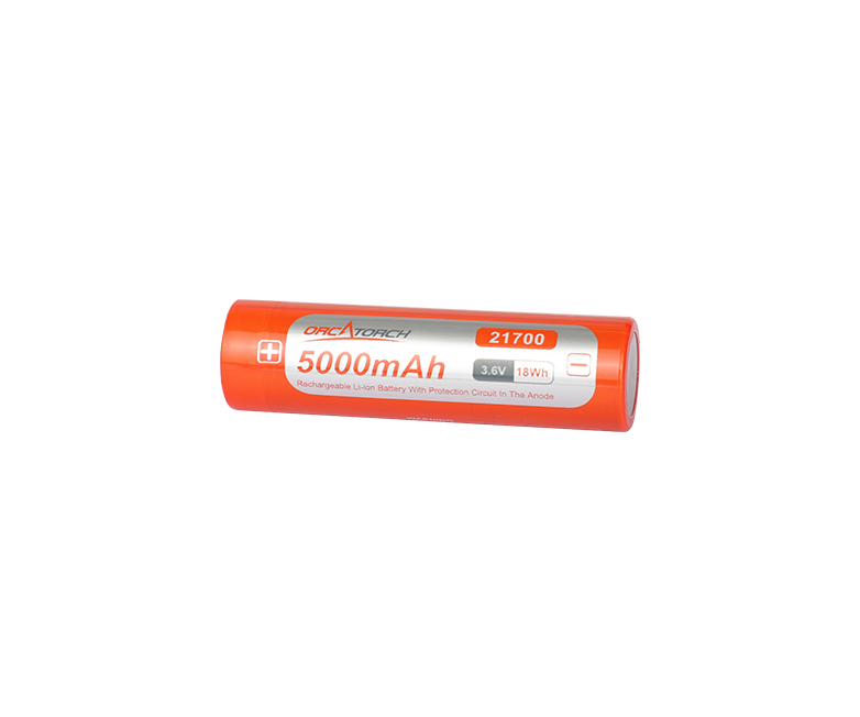 OrcaTorch 鋰離子電池（chí）21700 USB 5000mAh